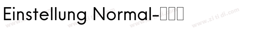 Einstellung Normal字体转换